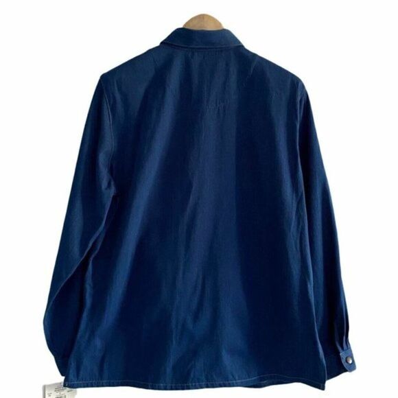 Koret women's Grandmacore City Blues Embroidered Denim Button Up Shirt US M - Picture 2 of 9